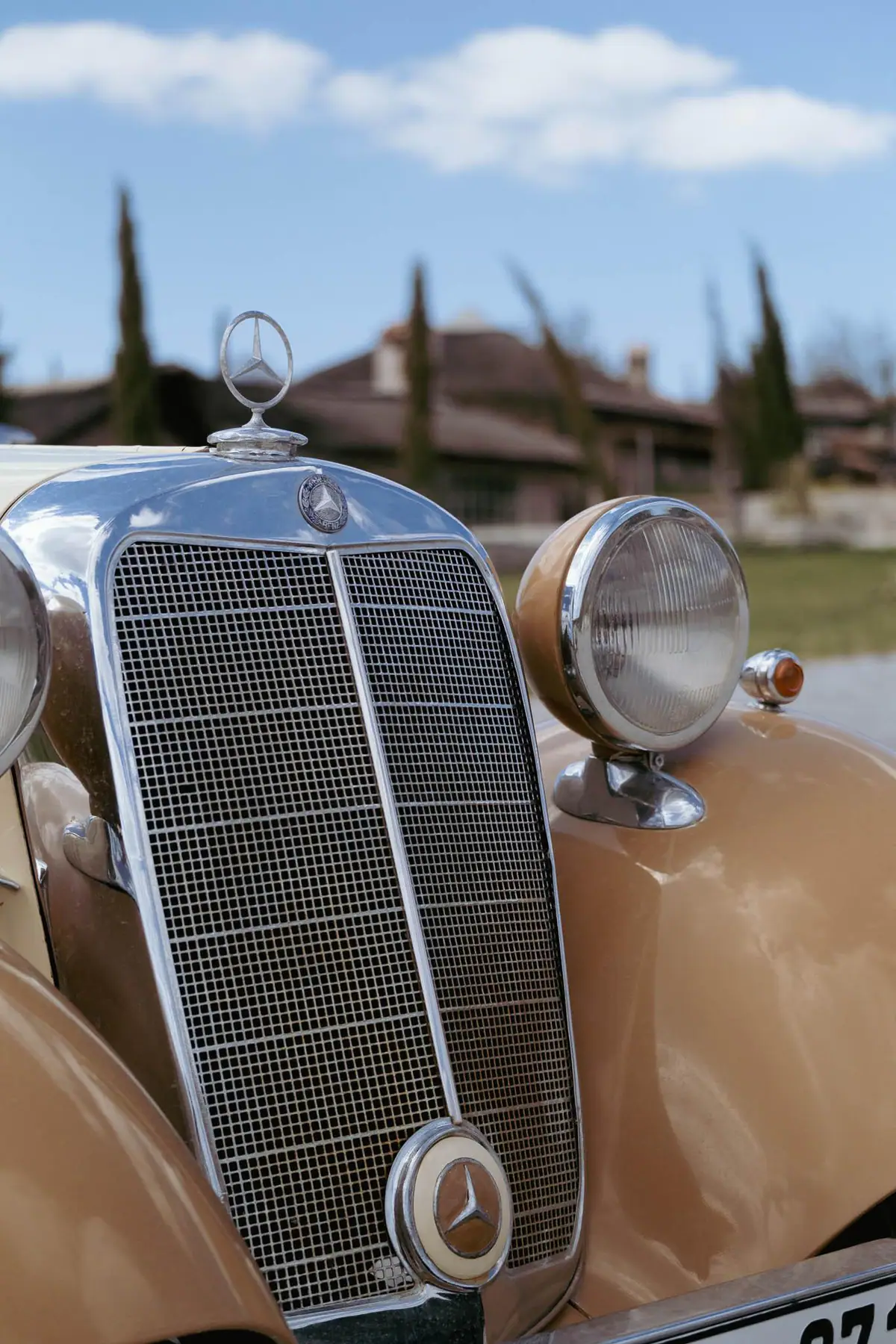 A Mercedes from Manici Çiftlik’s classic car collection (not a photo from the event)