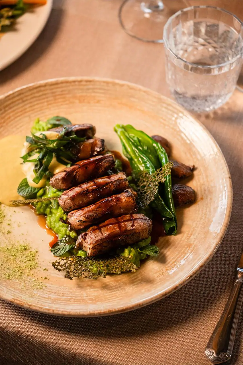 A meat dish at Hasat Restaurant