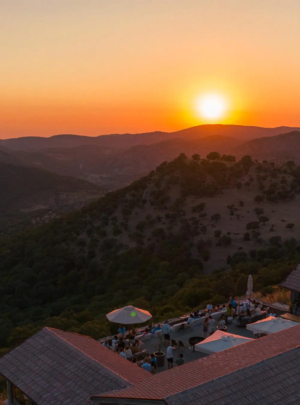Sunset over the Kaz Mountains from Nomad